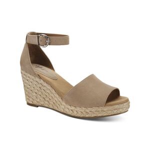 STYLE & COMPANY Womens Yellow Mc Beige 1" Platform Seleeney Wedge Shoes 12 M